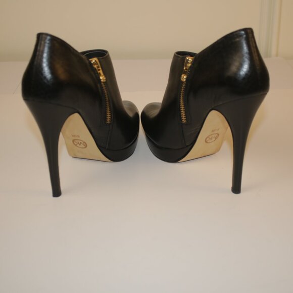 Michael Kors Black Booties 5 inch heel size 8.5M - Picture 3 of 6